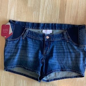 🆕️ Isabel Maternity Shorts, Expandable Side Panels, Size 12, NWT